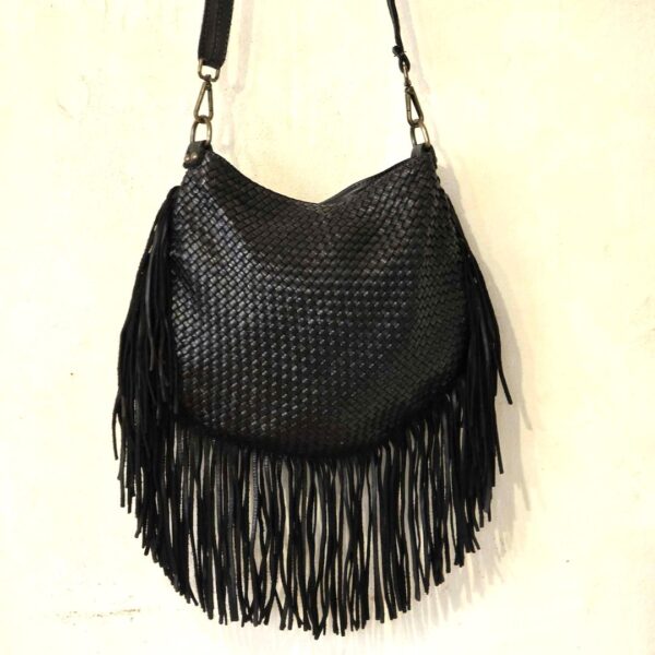 Art Camille Frange Borse Vitello Col Nero
